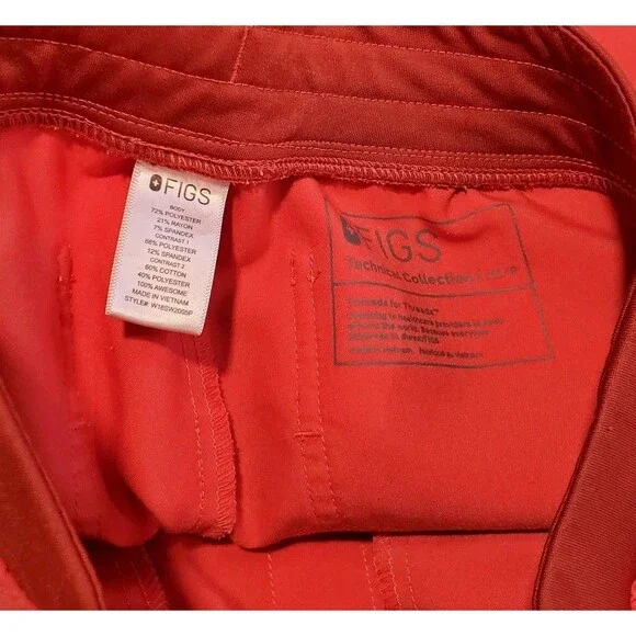Lot of 4 Figs Zamora Jogger Scrub Pants XS Petite XS/P red coral blue teal - Picture 7 of 16